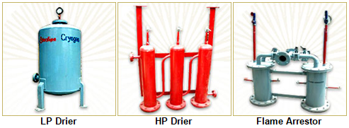 LP Drier And HP Drier AND Flame Arrestor