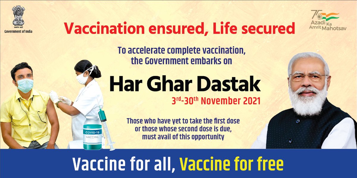 Modi’s 'Har Ghar Dastak' Campaign to Boost Anti- Covid Vaccination Drive