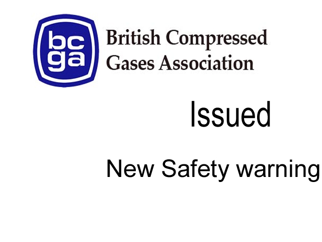 BCGA has issued a new safety warning regarding the acetylene regulation